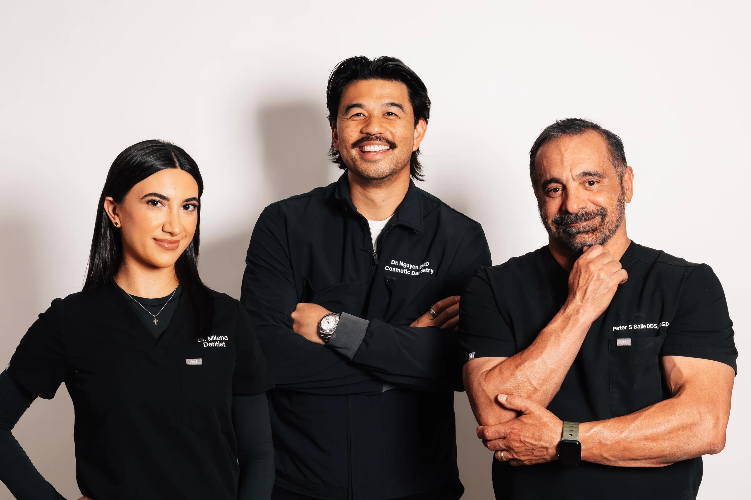 Vegas Choice Dental doctors in black scrubs